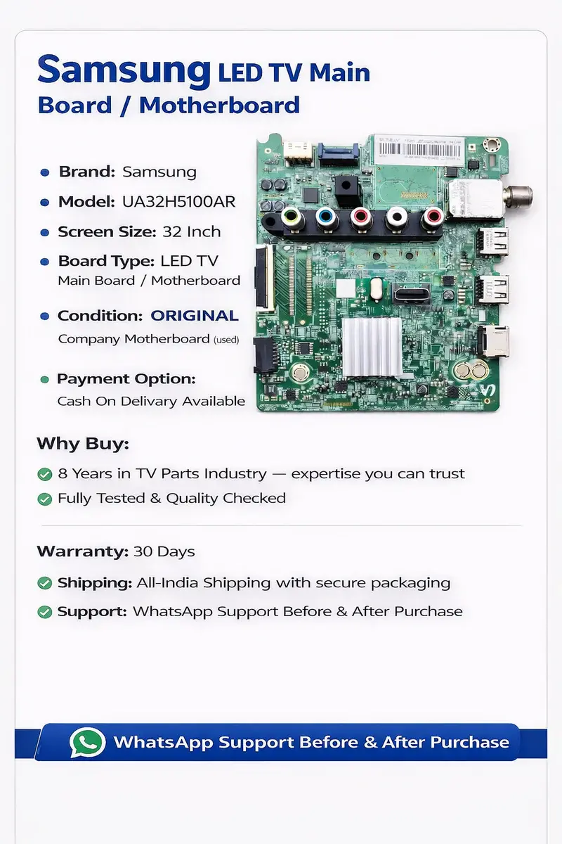 SAMSUNG UA40H5100AR LED TV MOTHERBOARD