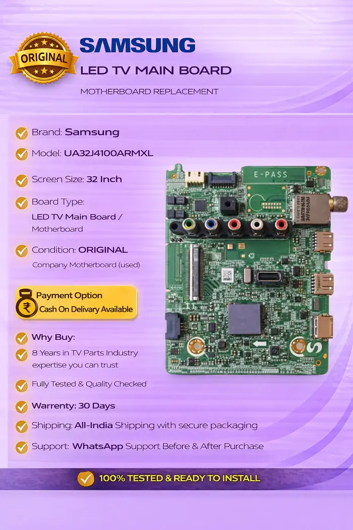 SAMSUNG UA32J4100ARMXL LED TV MOTHERBOARD