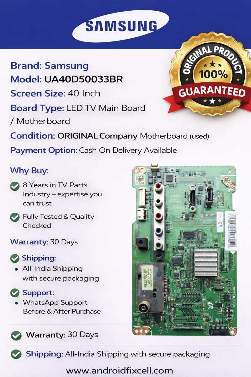 SAMSUNG UA40D5003BR LED TV MOTHERBOARD
