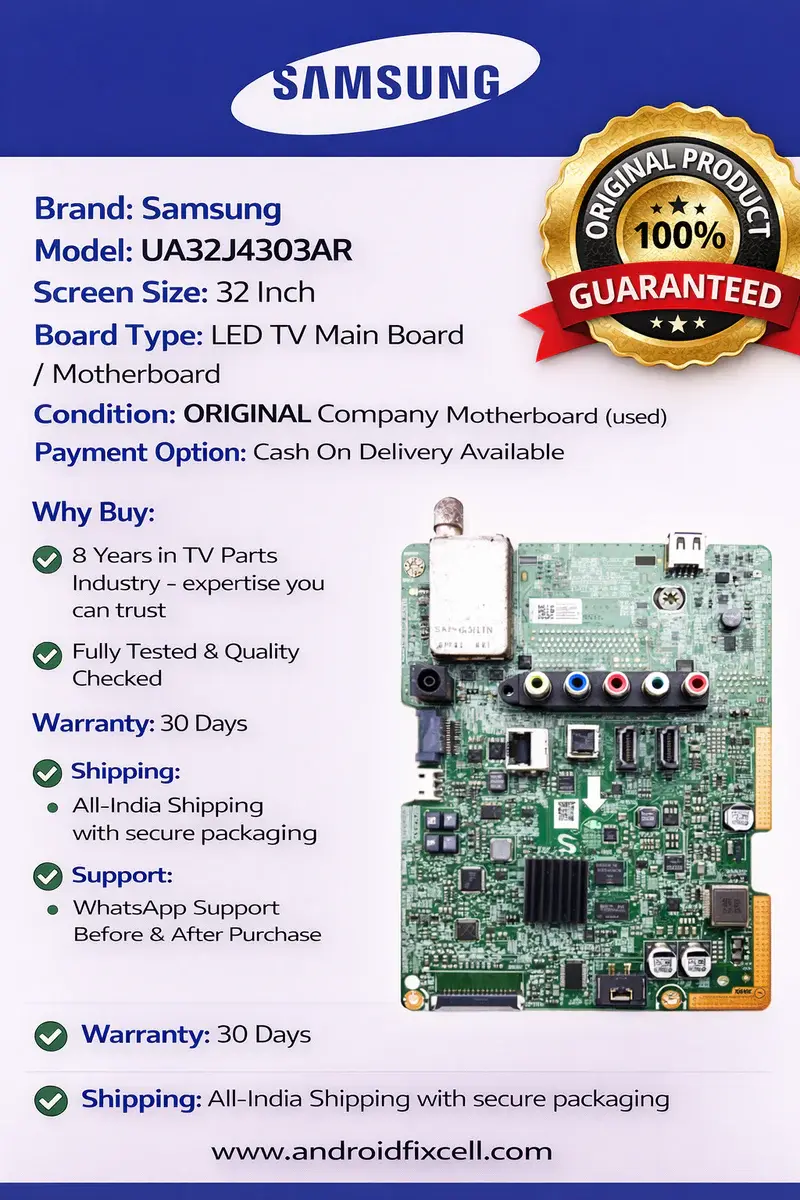SAMSUNG UA32J4303AR LED TV MOTHERBOARD