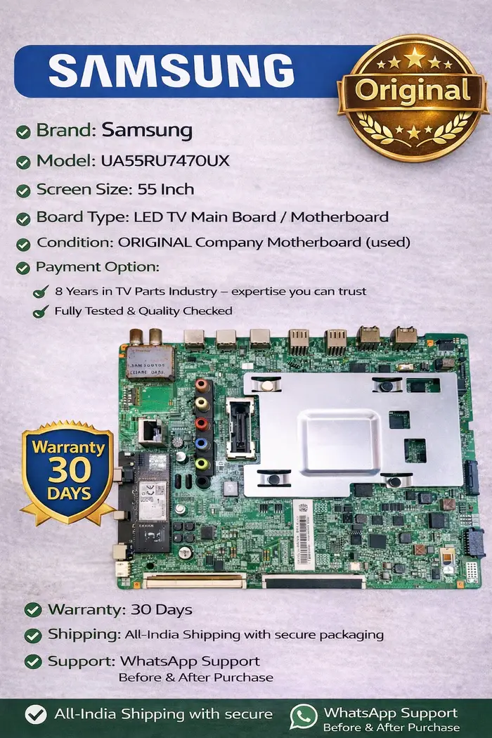 SAMSUNG UA55RU7470UX LED TV MOTHERBOARD