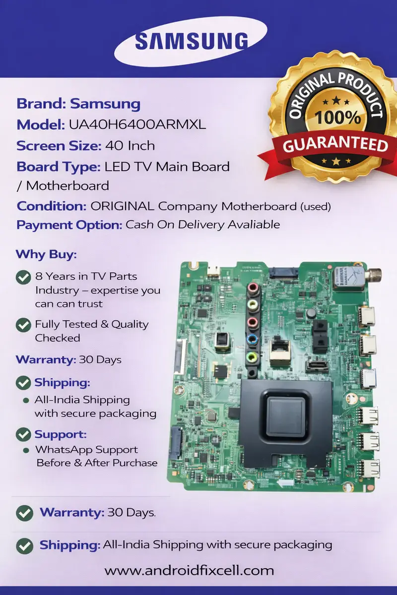 SAMSUNG UA40H6400ARMXL LED TV MOTHERBOARD