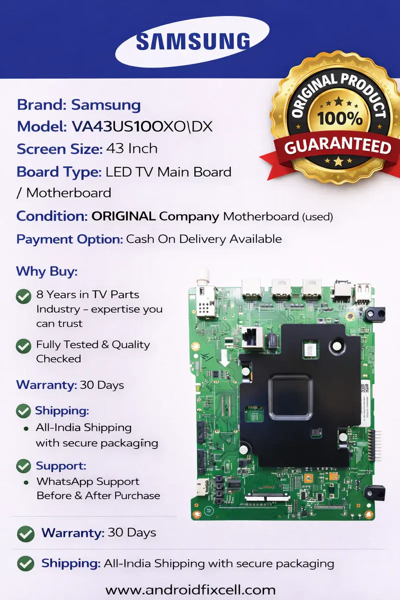 SAMSUNG VA43US100X0\DX LED TV MOTHERBOARD