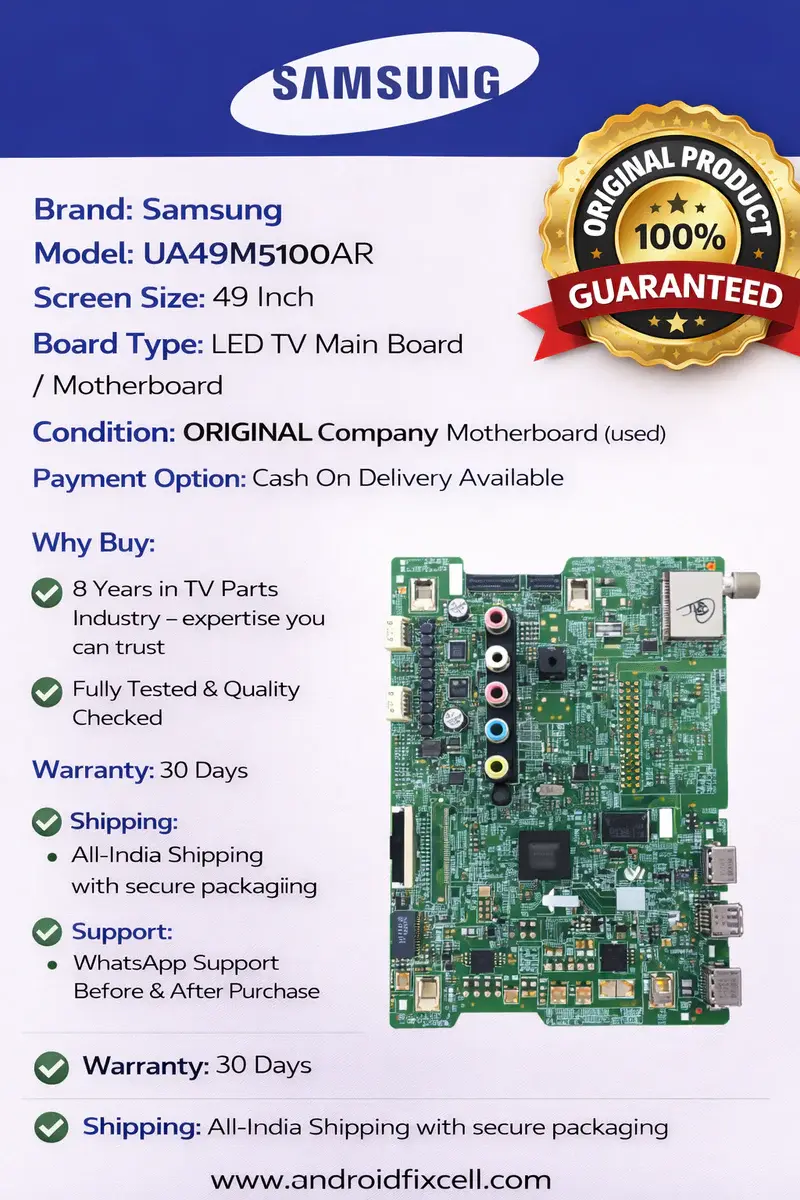 SAMSUNG UA49M5100AR LED TV MOTHERBOARD