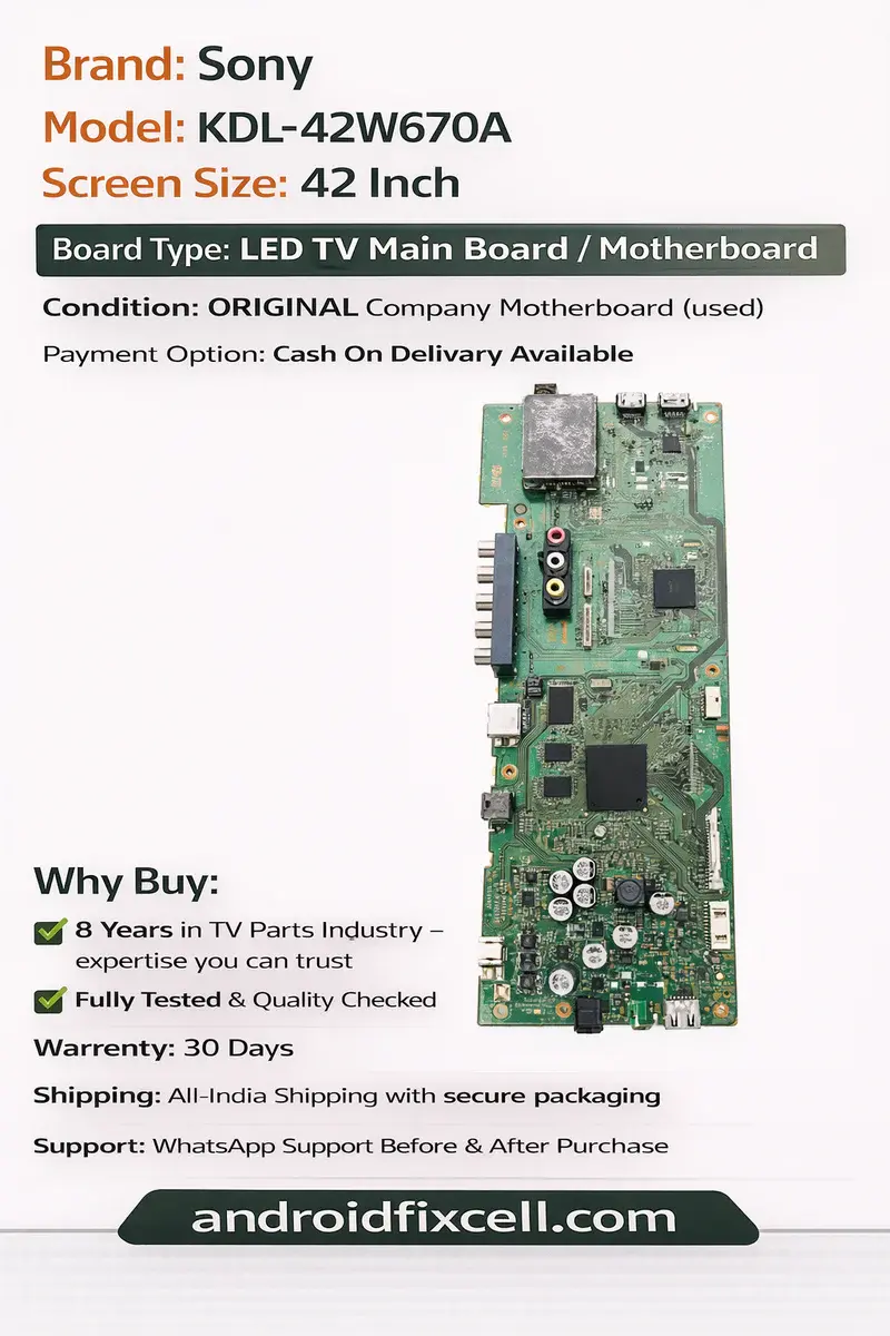 SONY KDL-42W670A LED TV MOTHERBOARD