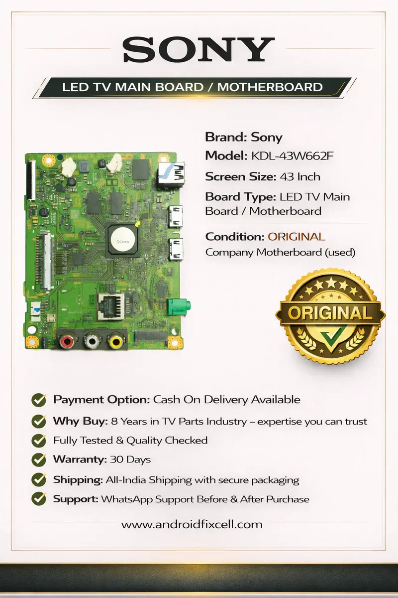 SONY KDL-43W662F LED TV Motherboard