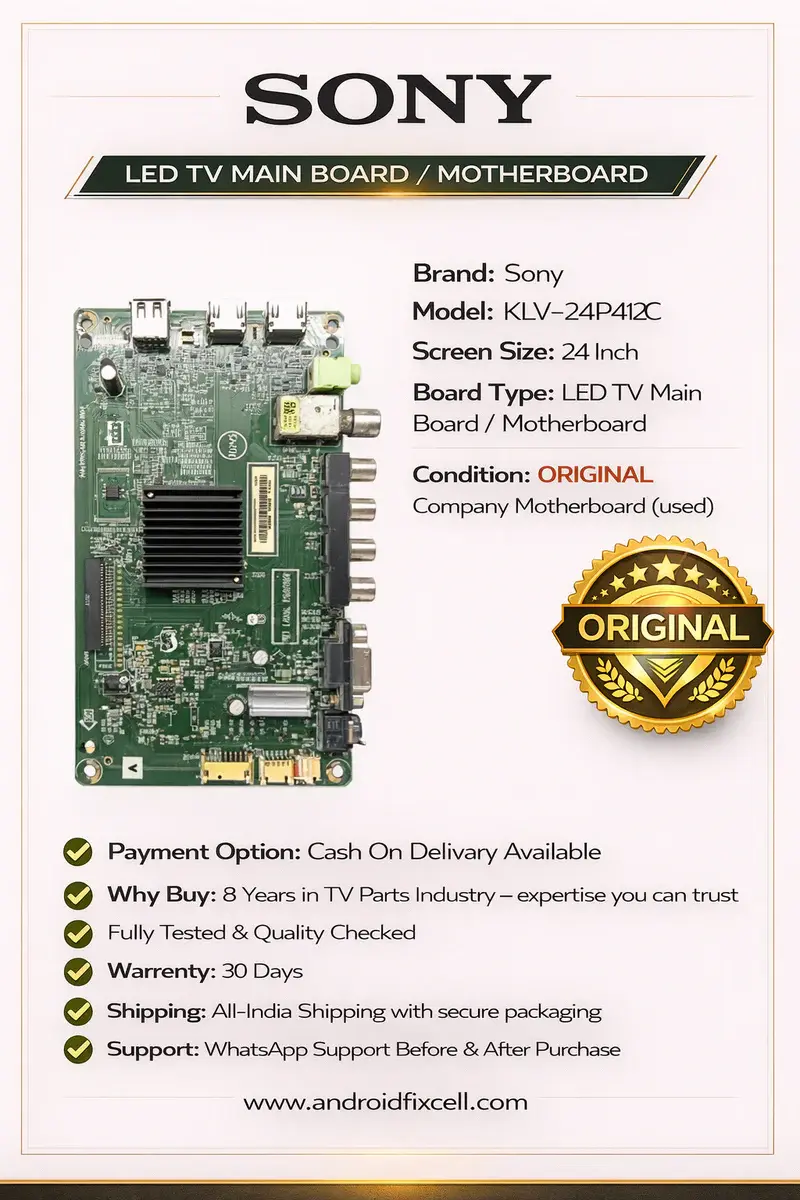 SONY KLV-24P412C LED TV MOTHERBOARD