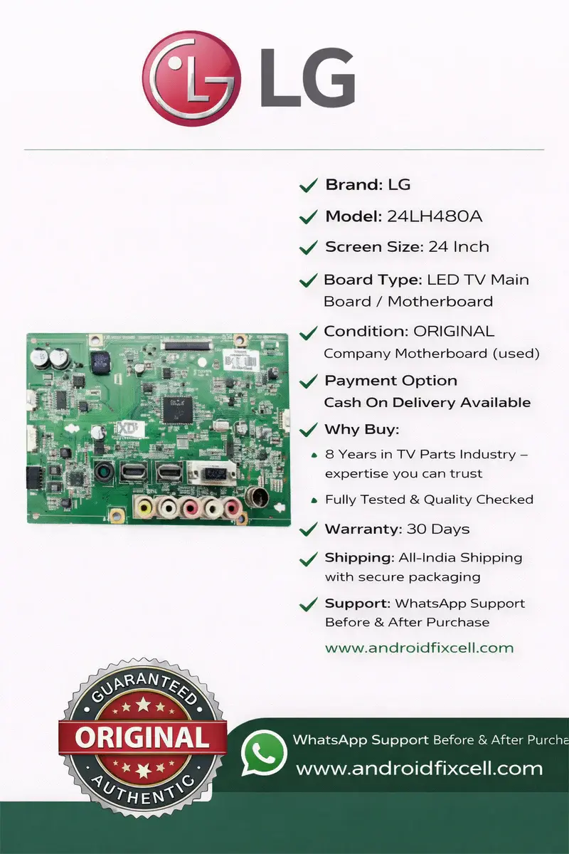 LG 24LH480A LED TV MOTHERBOARD