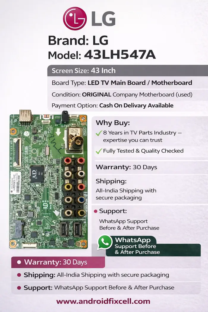 LG 43LH547A LED TV MOTHERBOARD