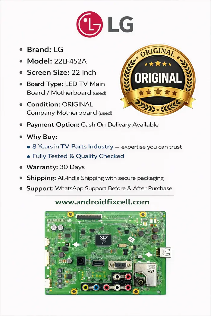 LG 22LF452A LED TV MOTHERBOARD