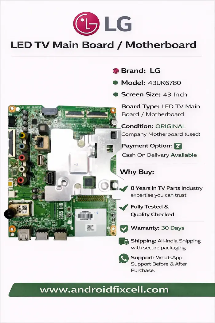 LG 43UK6780 LED TV MOTHERBOARD