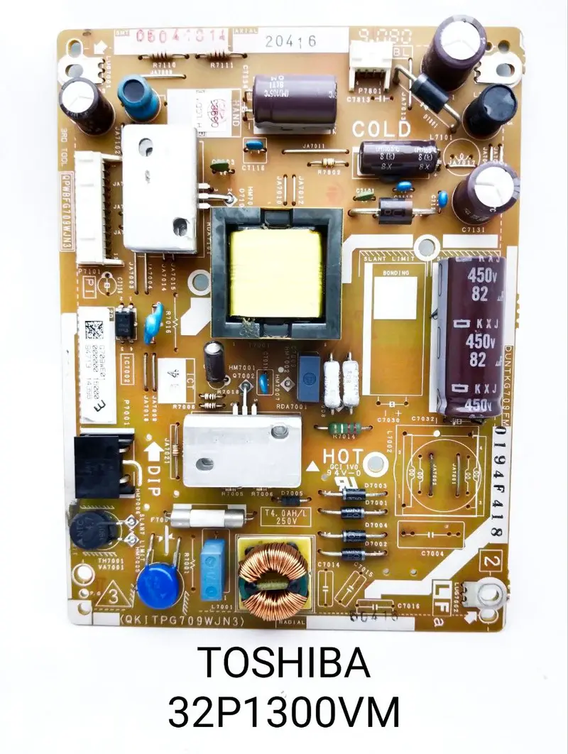 TOSHIBA 32P1300VM LED TV POWER SUPPLY. TOSHIBA 32 Inch