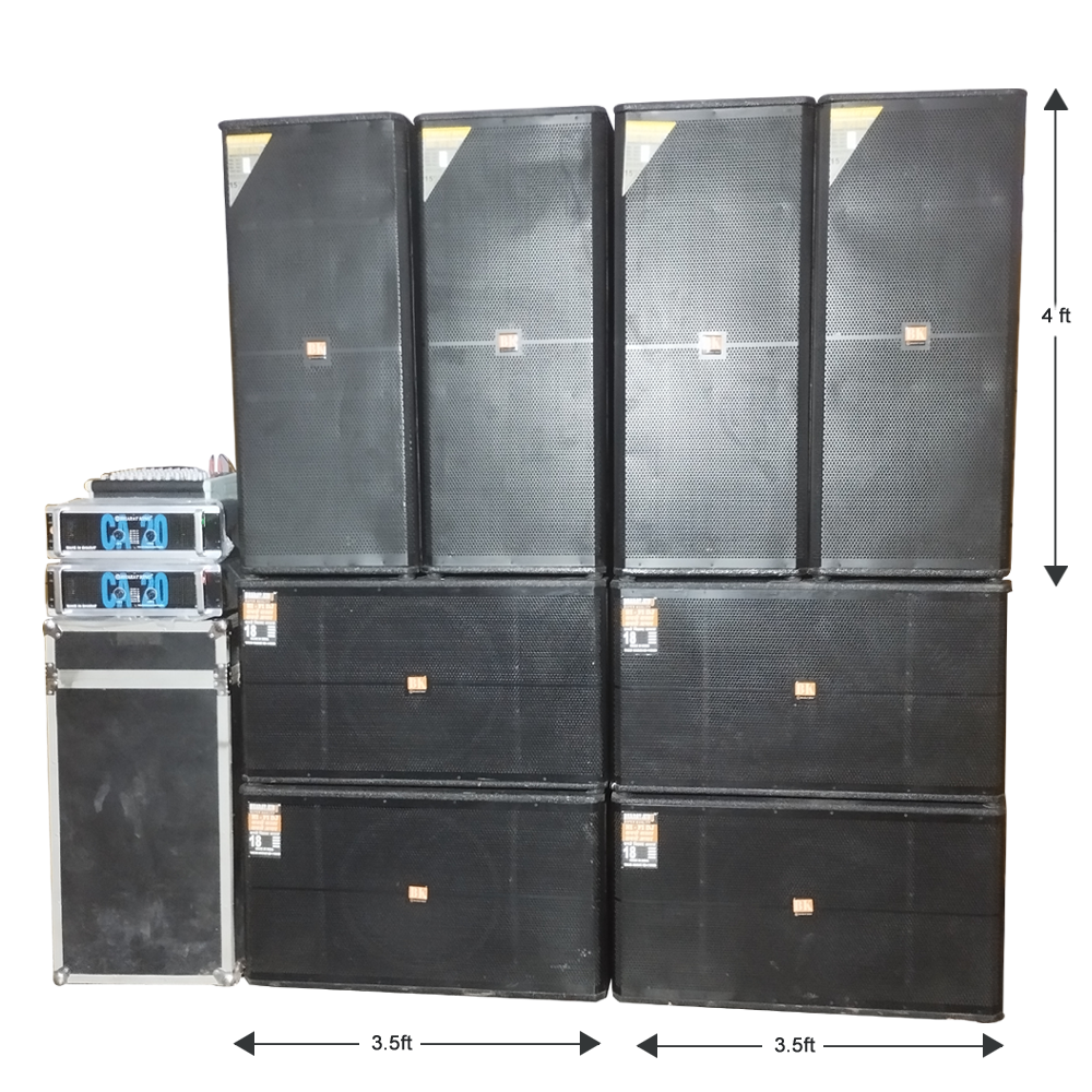 4 TOP & 4 BASS WITH AMP