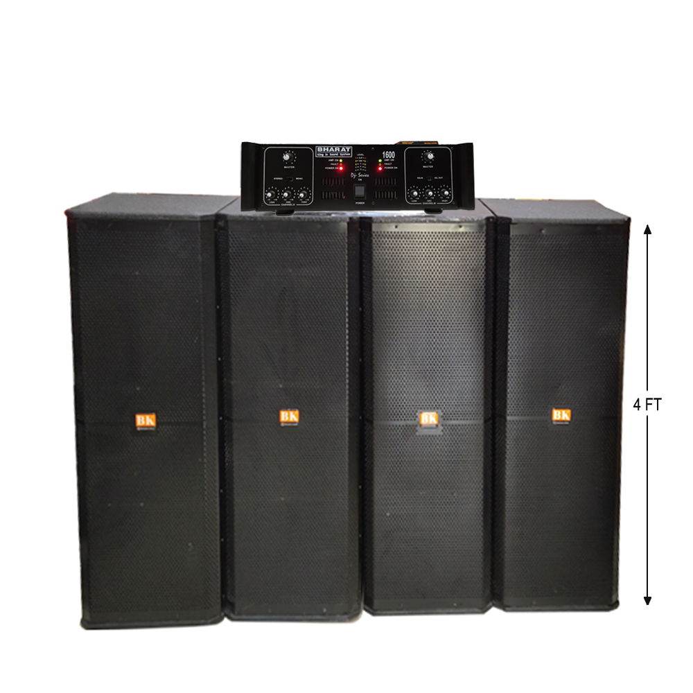 AMPLIFIER 1600 WATT & 4 COLUMN (TRIPLE 12inch SPEAKER )