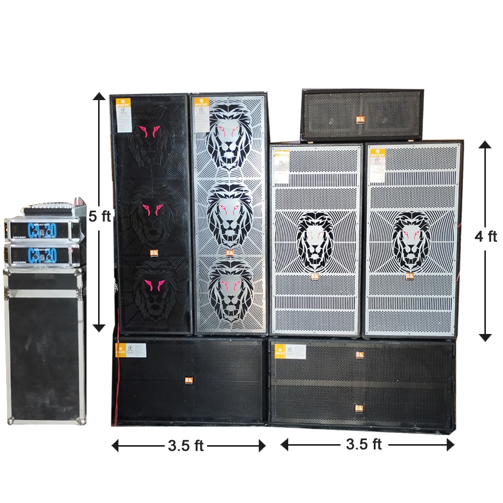 DEWAANA DJ ( 10400 W SPEAKER,S & 12000 W AMP )