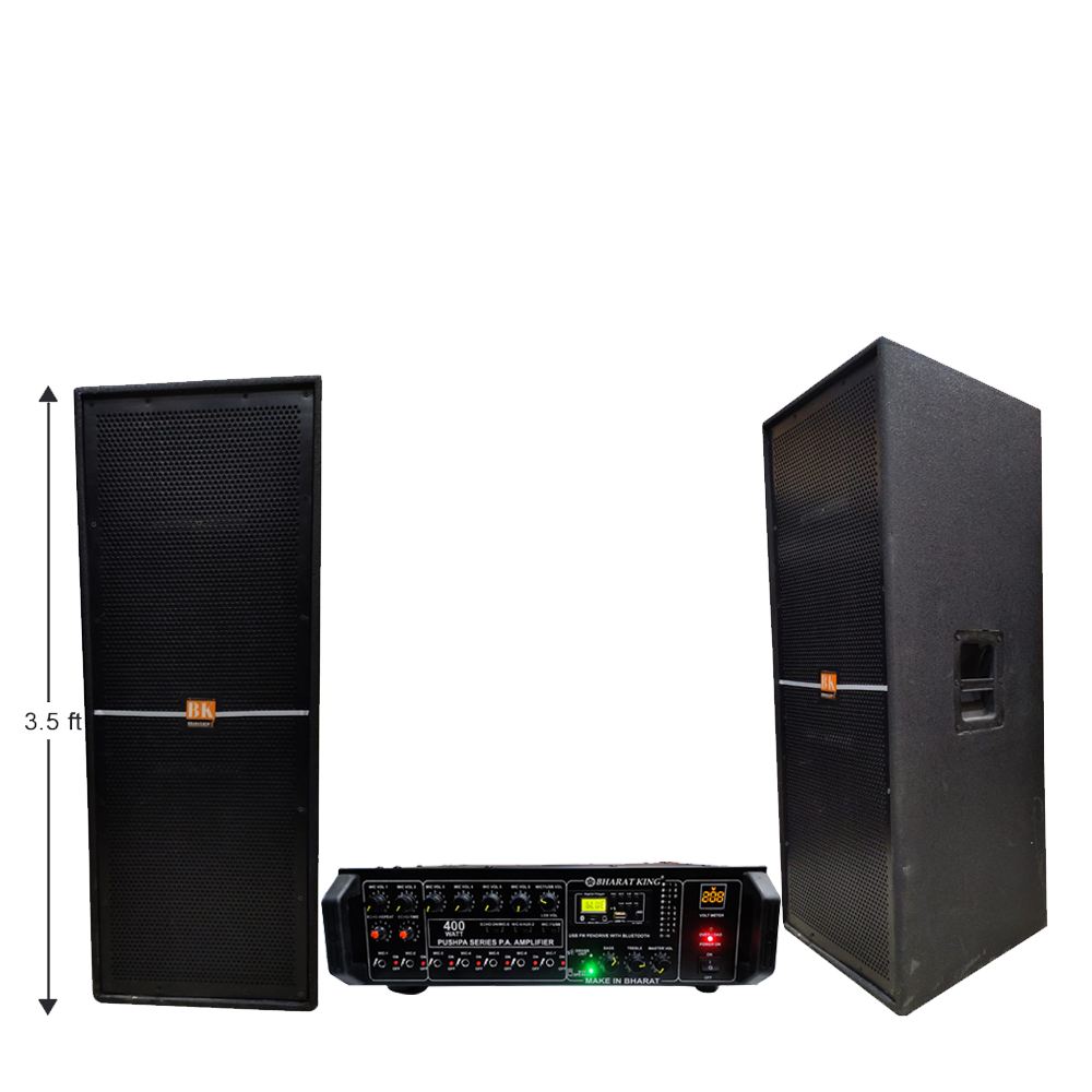 3.5 FT COLUMN PAIR ( PLAIN JALI ) & AMPLIFIER 400 WATT ECO