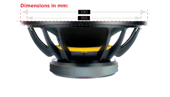 Dynamite 1000w Speaker DM-15XB 15” MID BASS SPEAKER