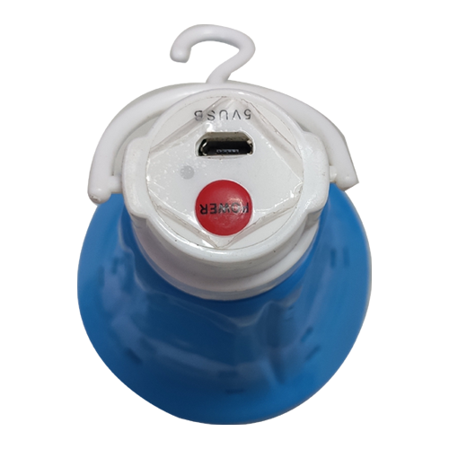 RECHARGEABLE BULB WITH SOLAR PANEL FOR CHARGING