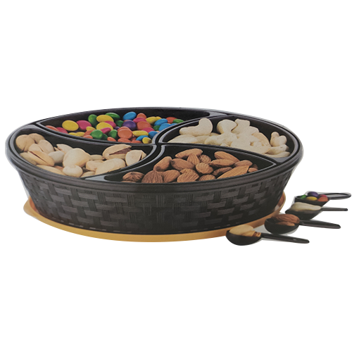 Dry Fruit 4 Sections Empty Plastic box