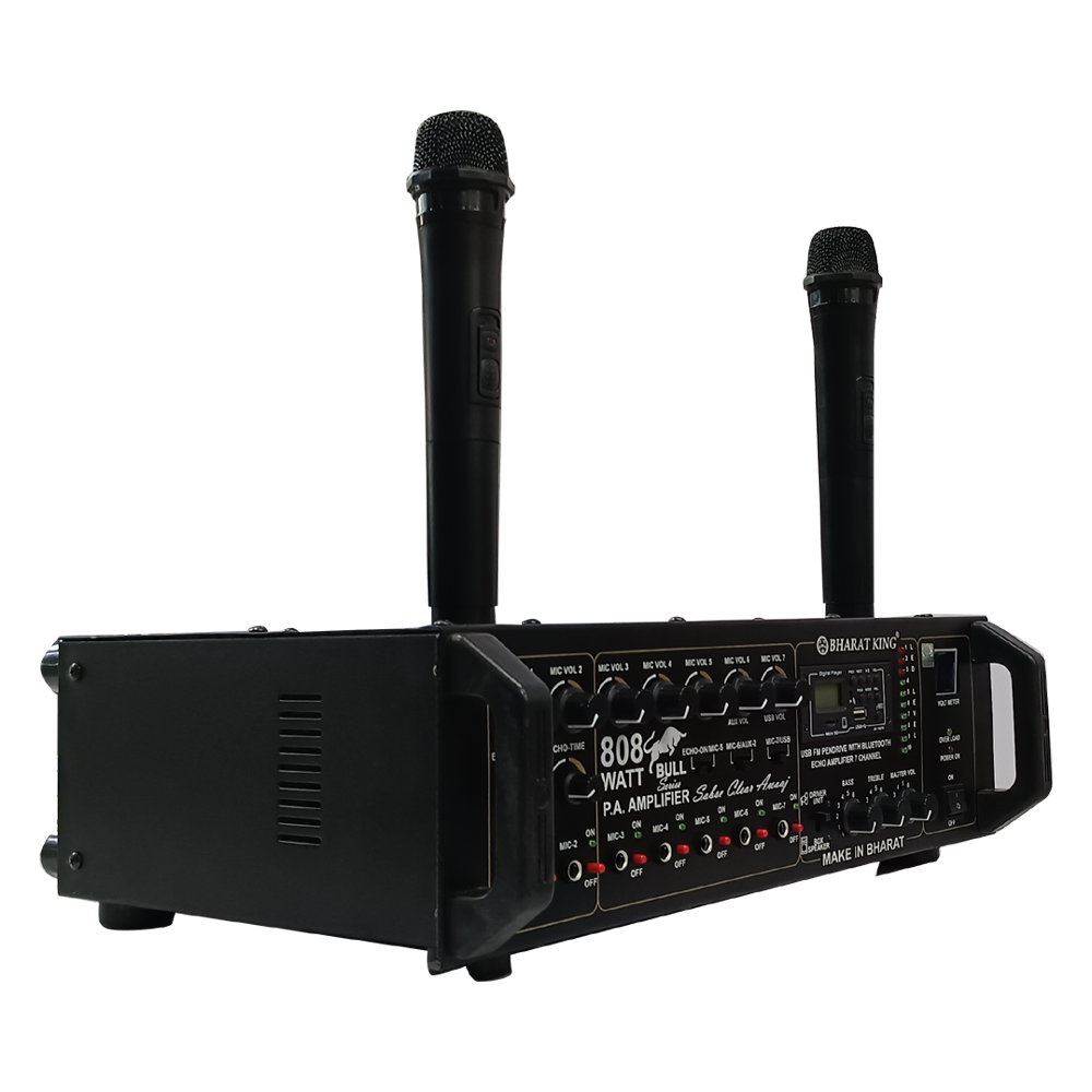 AMPLIFIER 808 WITH 2 WIRELESS MIC