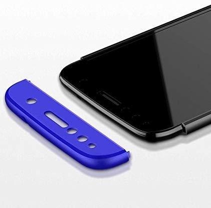 3 IN 1 DETACHABLE ANTI-SCRATCH PC HARD CASE 360° FULL BODY SHOCKPROOF PROTECTION BACK CASE COVER FOR REDMI NOTE 4 BLACK & BLUE