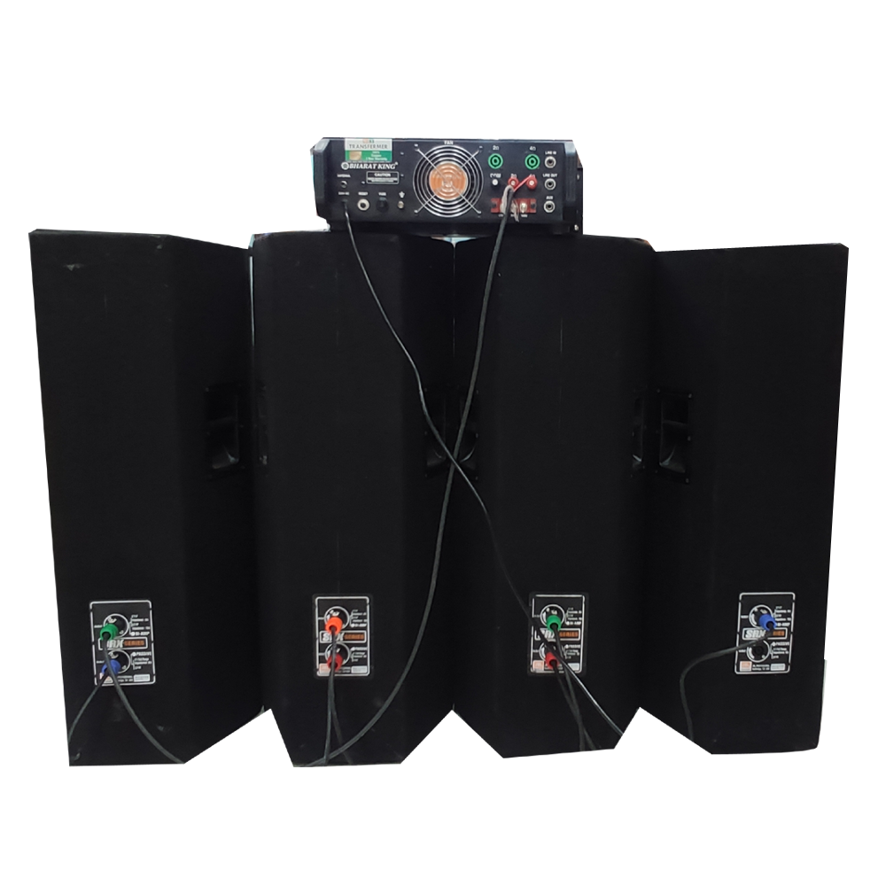 4 COLUMN DOUBLE 12inch & AMPLIFIER 660 WATT ECO