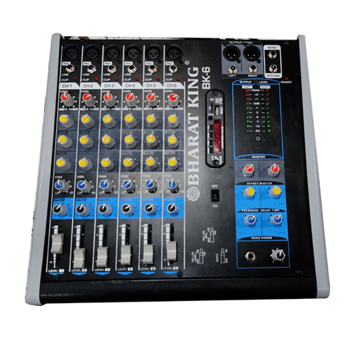 6 CHANNEL NEW MIXER XLR