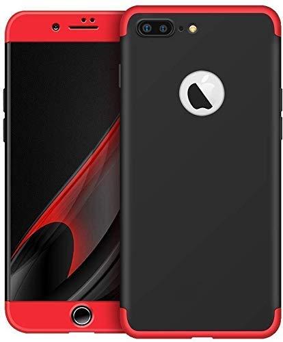 3 IN 1 DETACHABLE ANTI-SCRATCH PC HARD CASE 360° FULL BODY SHOCKPROOF PROTECTION BACK CASE COVER FOR I PHONE 7 BLACK & RED