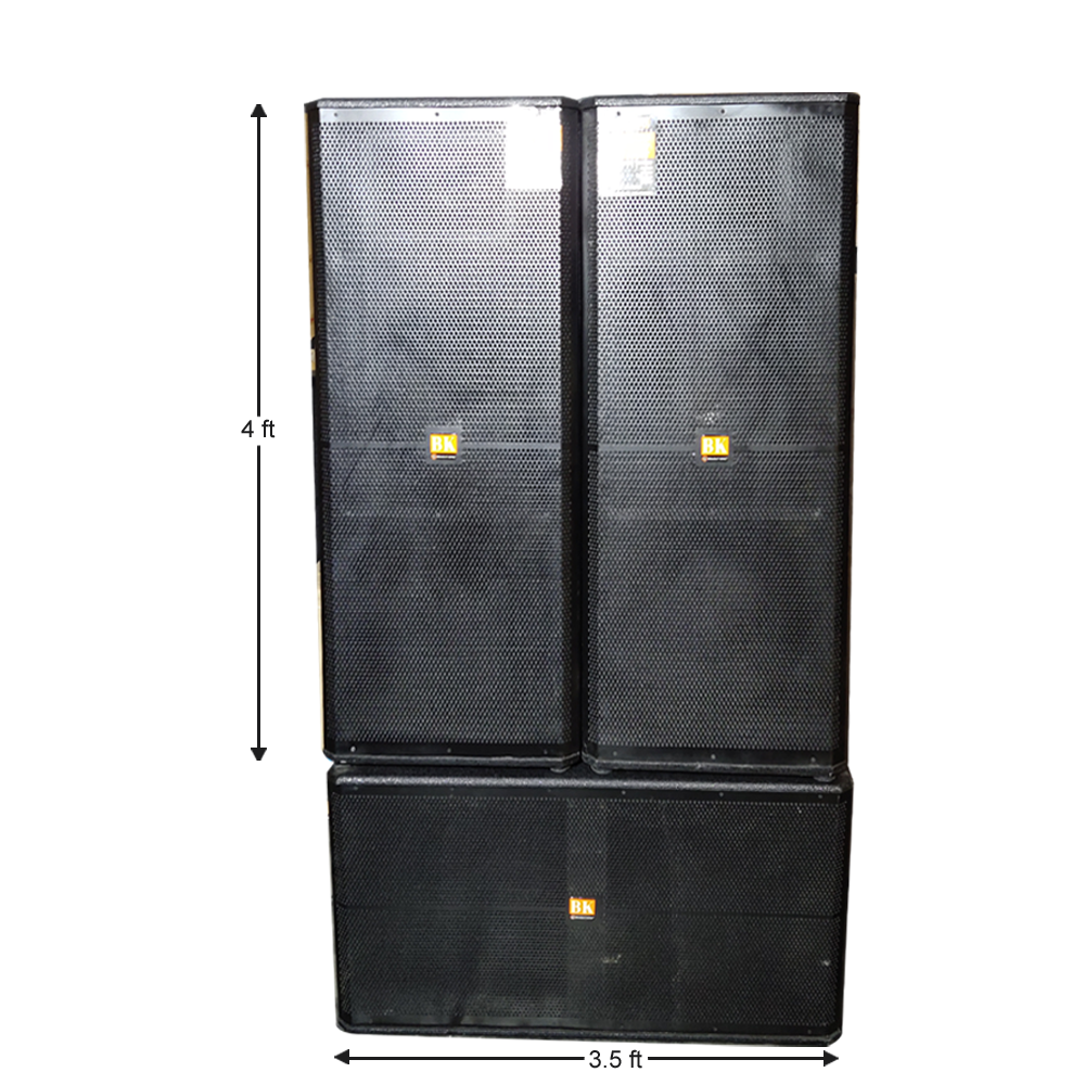 4 FT COLUMN PAIR & 1 DOUBLE BASS