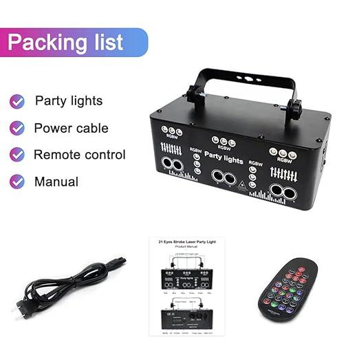 21 Eyes DJ Party Strobe Lights