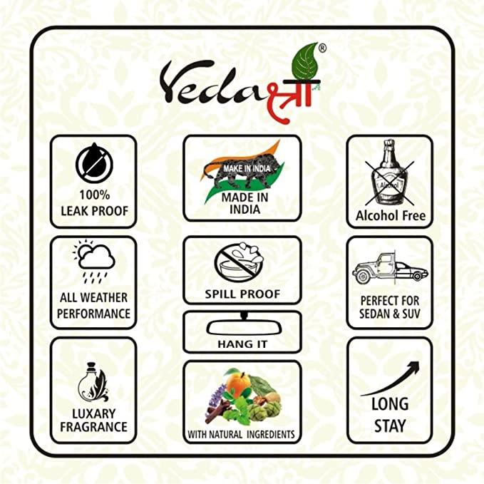 Vedashree jute bag car Air Freshener - FRESH (2 CAKE )