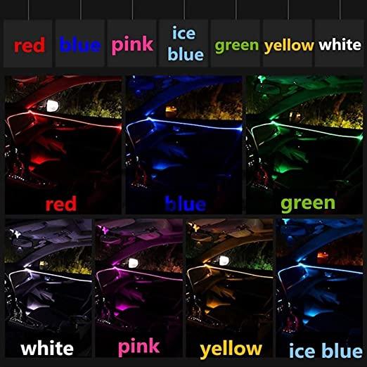 Flexible EL Neon Strip 6M LED Interior Decorative Light for Car