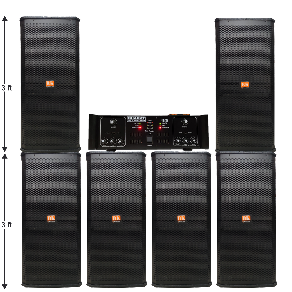 6 COLUMN & AMPLIFIER 1600 WATT