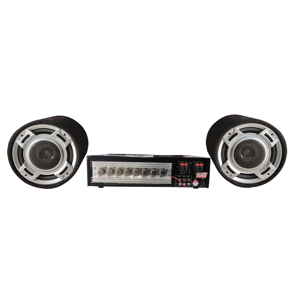 8 INCH COLUMN PAIR & 8 TRANSISTOR AMP