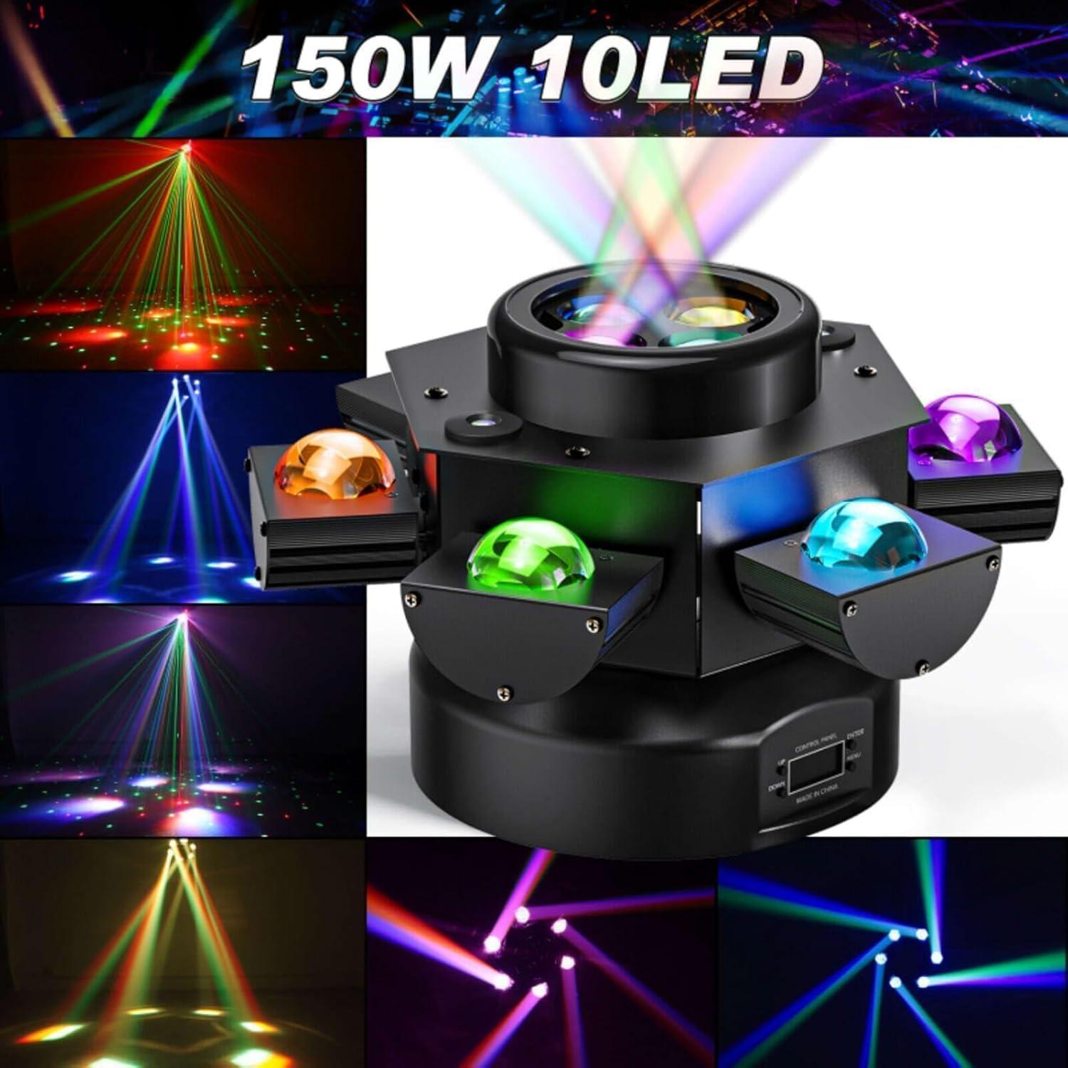 6 Arm Bee Eyes LED Beam Moving Head Light