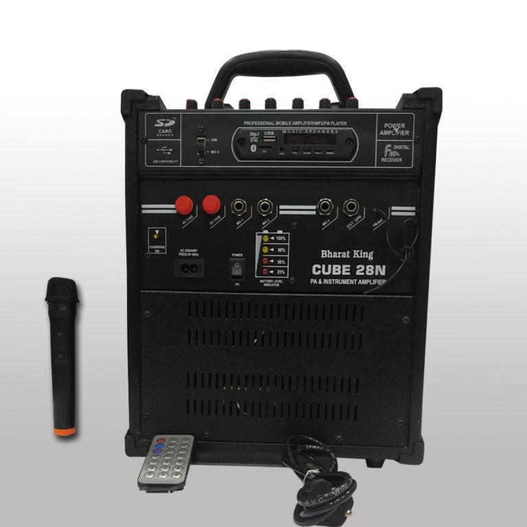 CUBE 8 INCH SPEAKER WITH SINGLE WIRELESS MIC