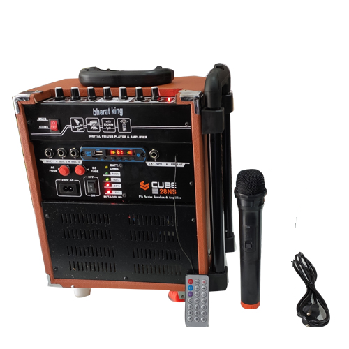CUBE 8 INCH  SPEAKER WITH 1 WIRELESS MIC