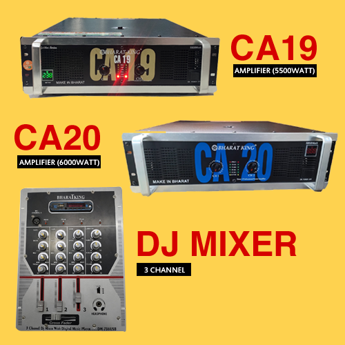 AMPLIFIER CA 19 ( 5500 WATT ) , CA 20 ( 6000 WATT ) & DJ MIXER