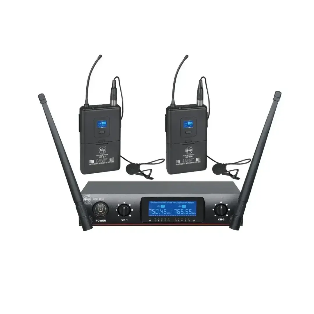 Aerons India UHF600 Wireless Mic System