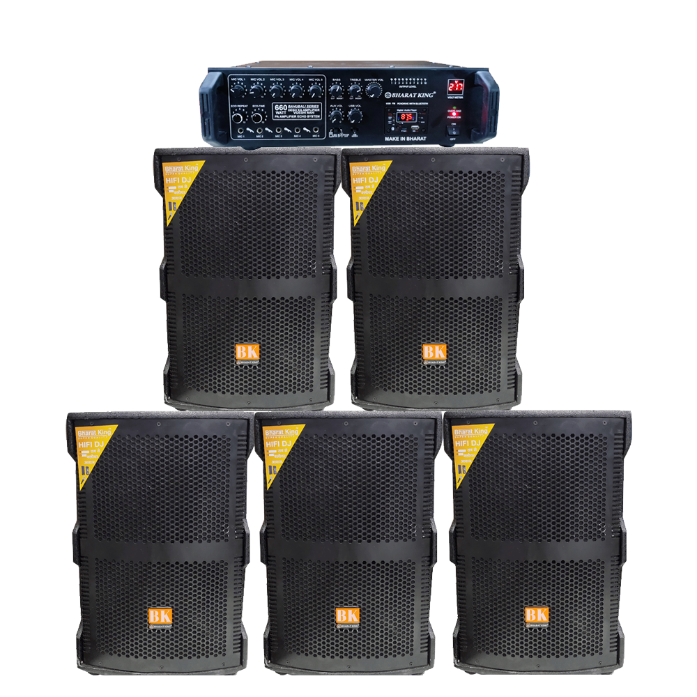 5 COLUMN SINGLE 12 INCH & AMPLIFIER 660 WATT