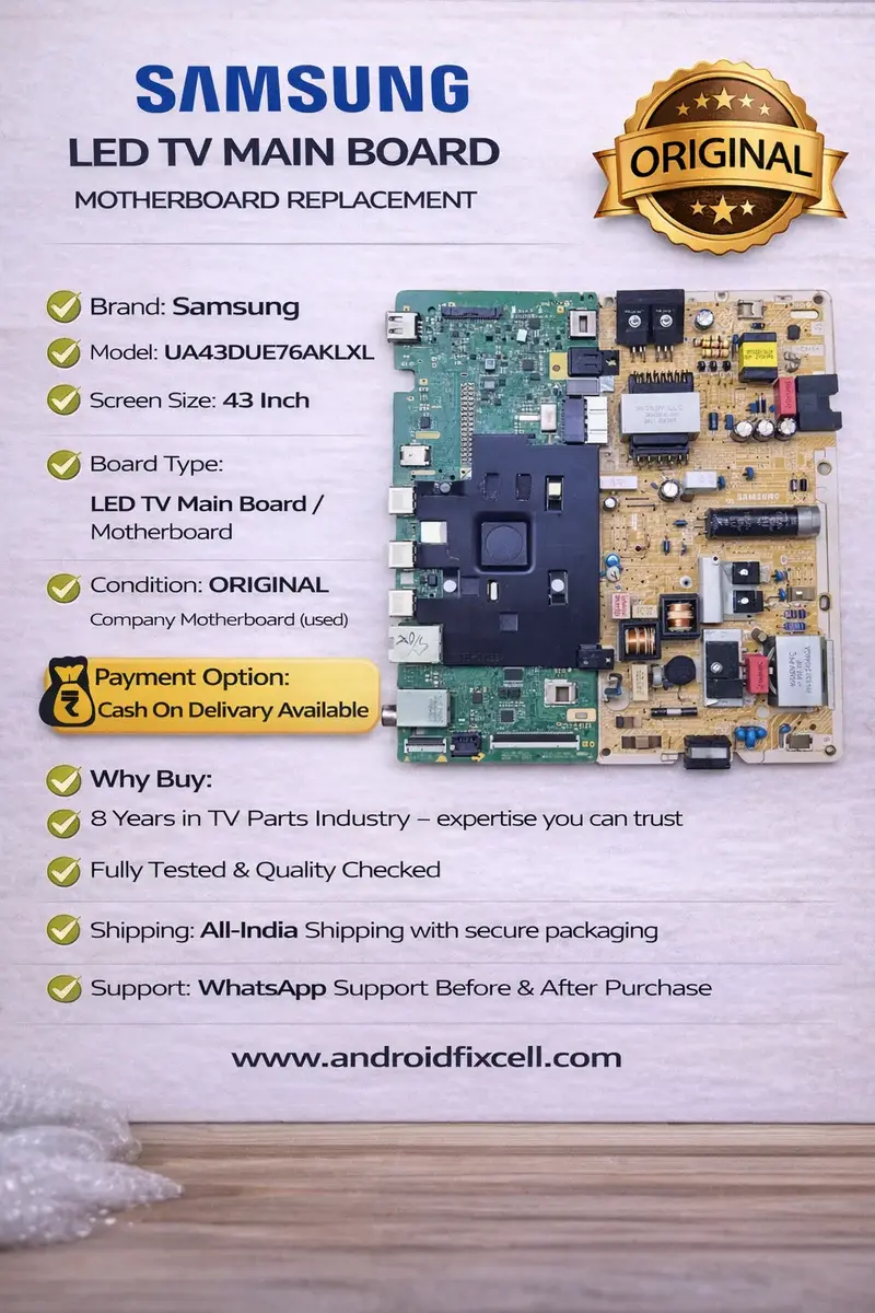 SAMSUNG UA43DUE76AKLXL LED TV MOTHERBOARD