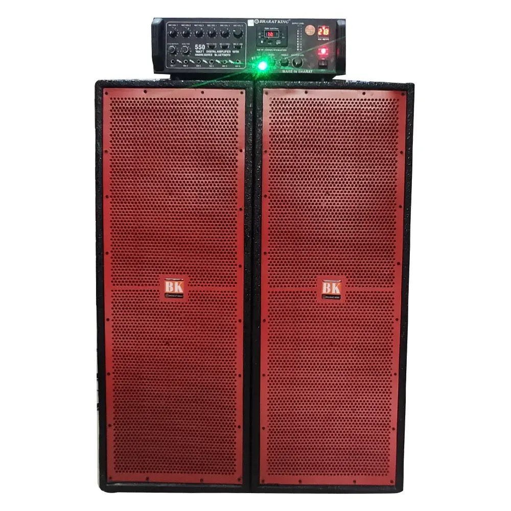 AMPLIFIER 550 WATT & 3.5 FT COLUMN PAIR ( RED )