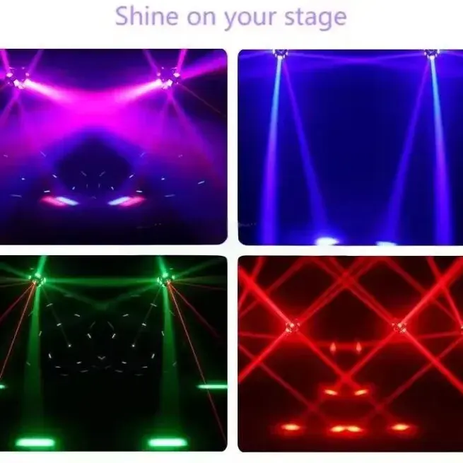 4x15w LED MOVING BALL LIGHT + RED GREEN LASER Light