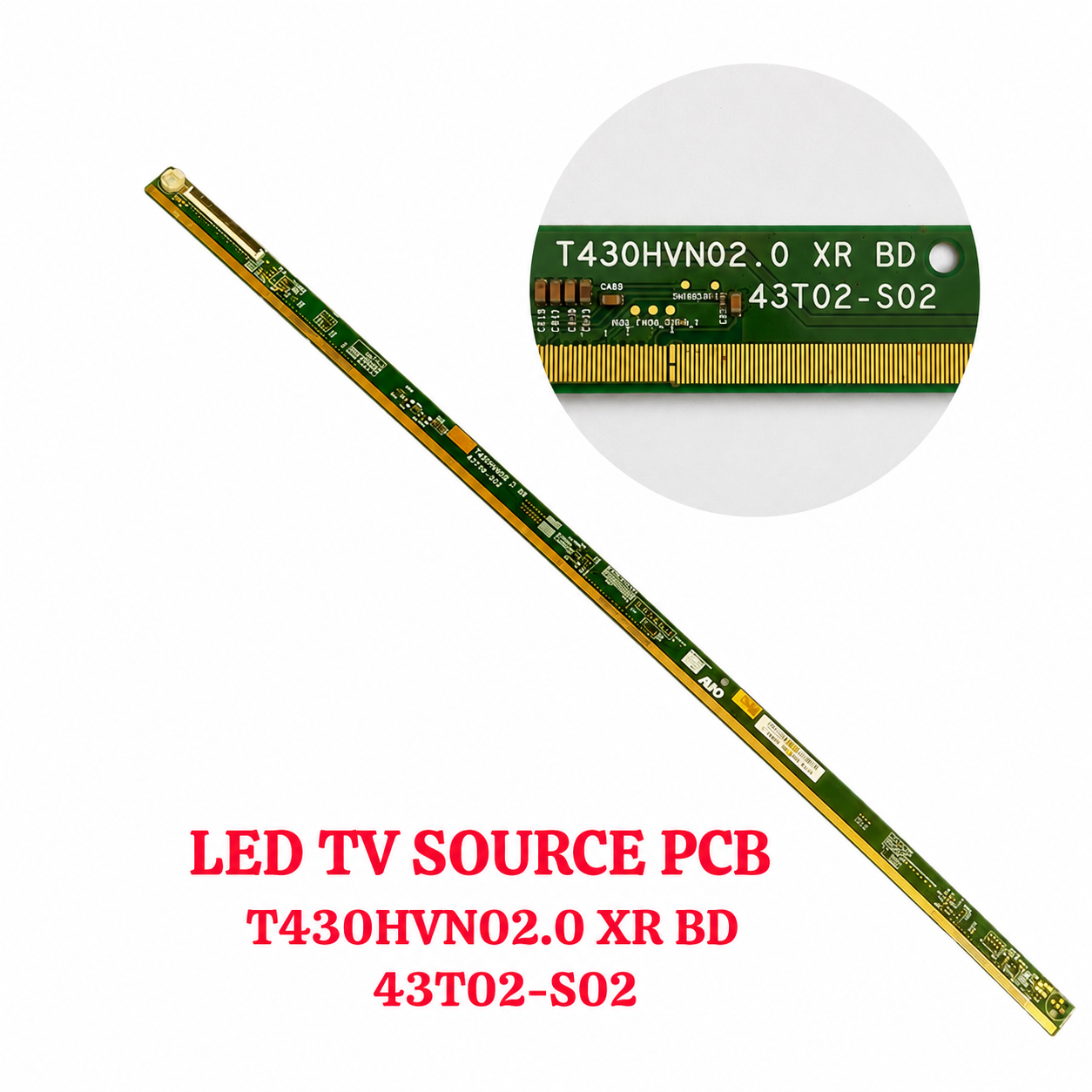 T430HVN02.0 XR BD 43T02-S02 LED TV SOURCE PCB