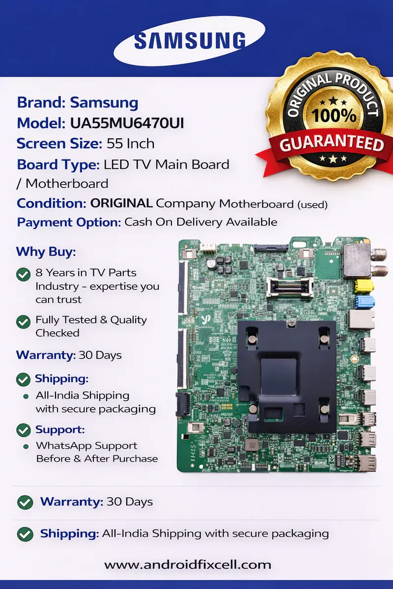 SAMSUNG UA55MU6470UI LED TV MOTHERBOARD