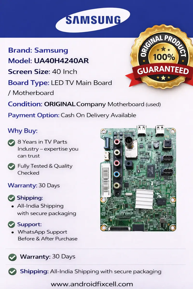 SAMSUNG UA40H4240AR LED TV MOTHERBOARD