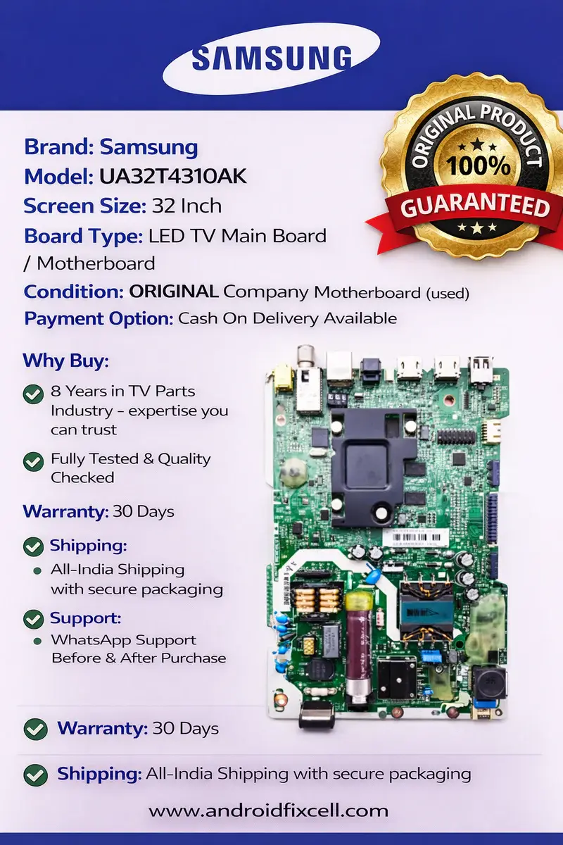 SAMSUNG UA32T4310AK LED TV MOTHERBOARD