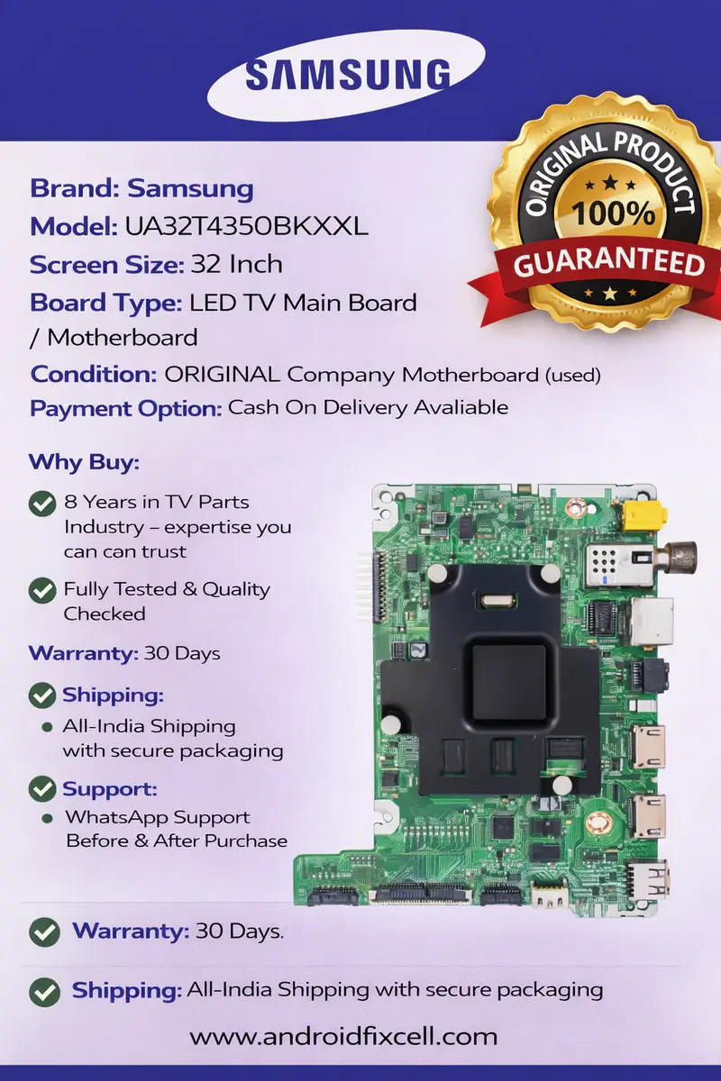 SAMSUNG UA32T4350BKXXL LED TV MOTHERBOARD