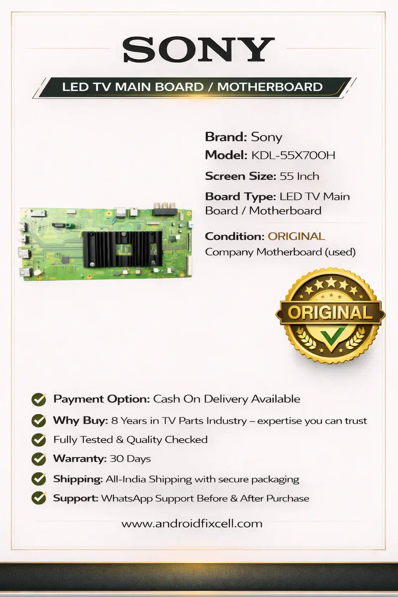 SONY KDL-55X700H LED TV MOTHERBOARD