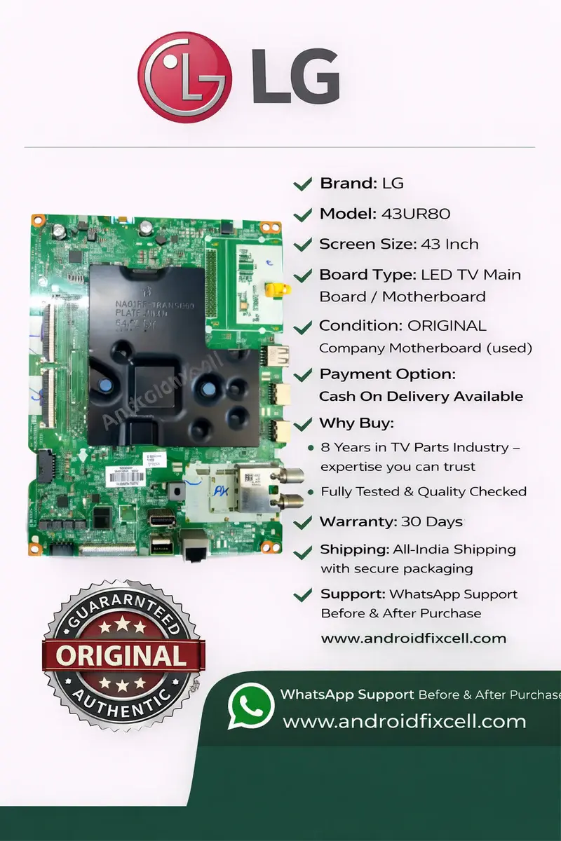 LG 43UR80 LED TV MOTHERBOARD